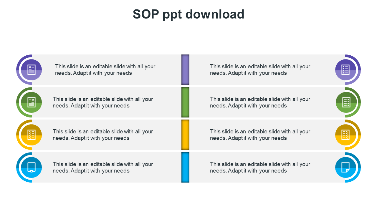 Customized SOP PPT Download Slide Template Designs